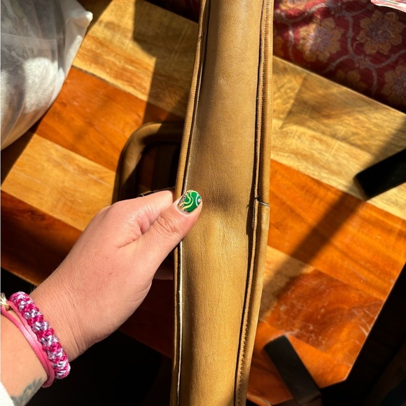 Vintage 1970’s Coach NYC Saddle Handle Clutch Tote - Picture 5 of 8